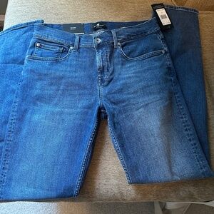7 for all Mankind 33 slimy slim straight jeans